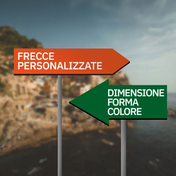 Personalized dibond directional signs