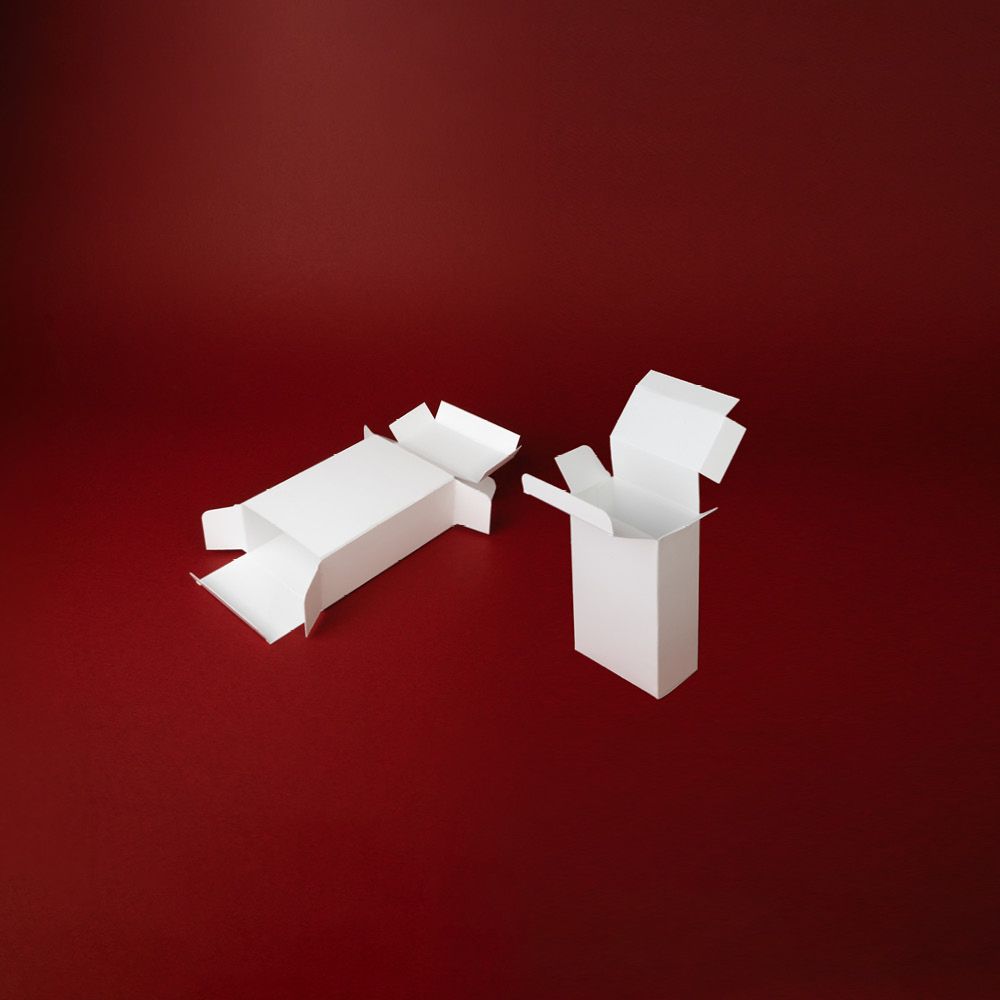 Custom paper box with double area