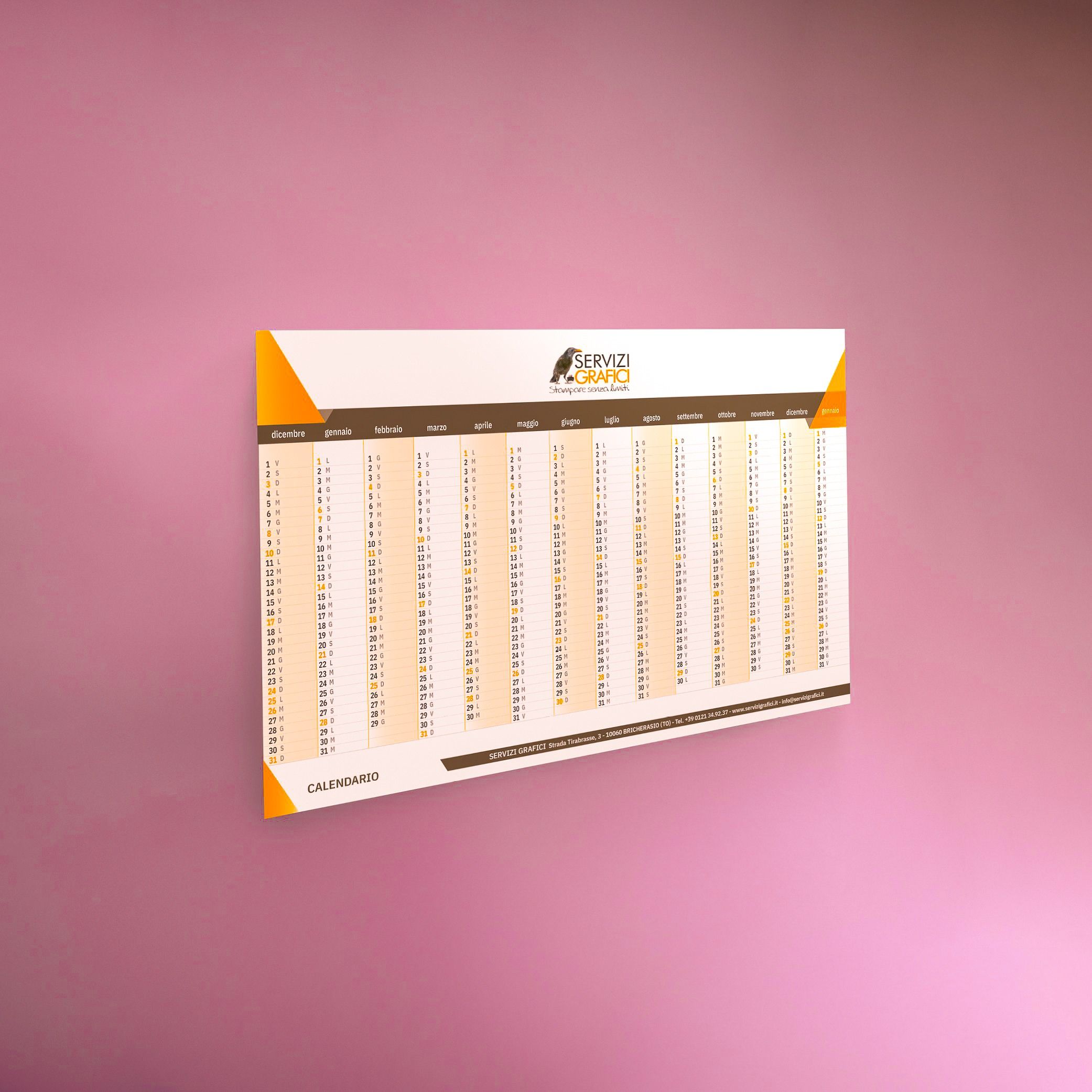 Planning Wall Calendar