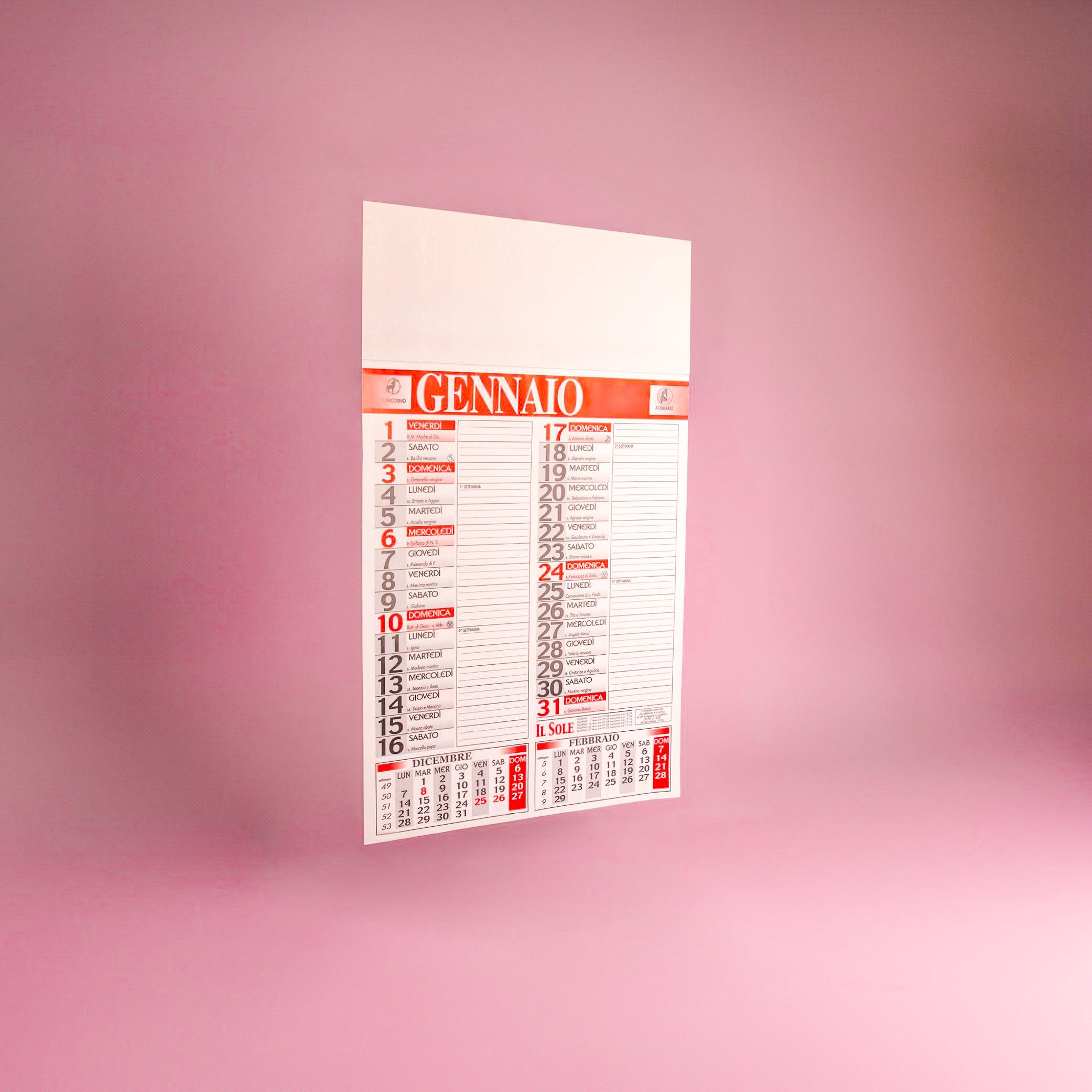 Big promotional calendar