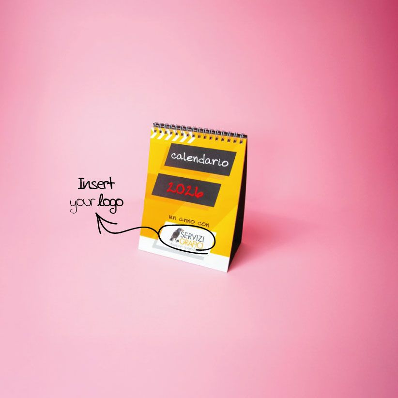 Spiral-bound desck calendar