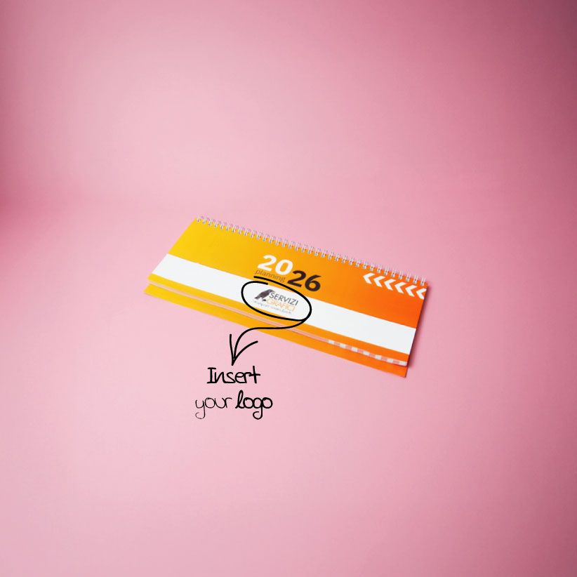 Spiral-bound table planner calendar